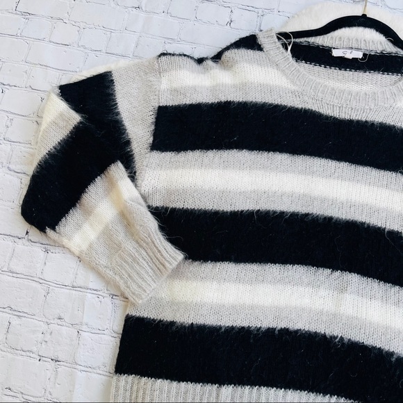 Easel Los Angeles Striped Bohemian Casual Sweater Size Large - Picture 12 of 16